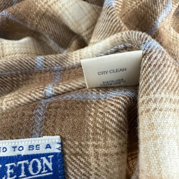 Pendleton Wool Button Front Shirt Womens Small Plaid Long Sleeve TP-3541 - Picture 8 of 8